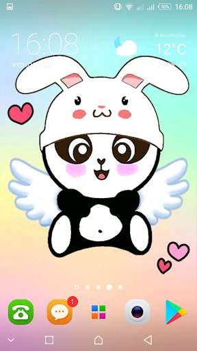 Emulate Android APK Panda wallpapers  - kawaii  Cute  Pandicorn -
