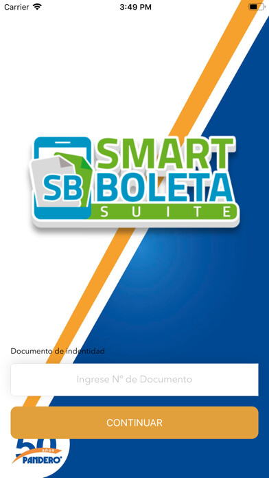 Emulate iPhone app Pandero Smart Boleta using MyAndroid