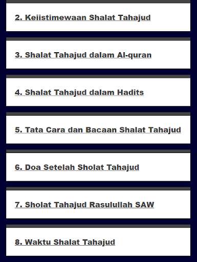 Emulate Android APK Panduan Shalat Tahajud