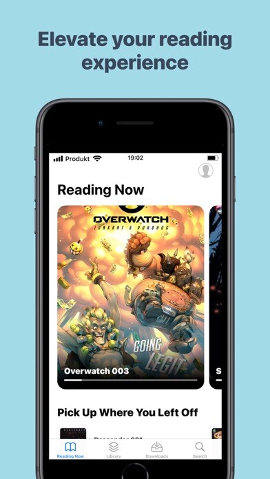 Emulate iPhone app Panels - Comic Reader using MyAndroid