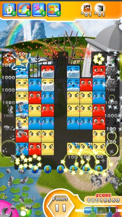 Emulate iPhone app PANELS - Folding Puzzle game using MyAndroid