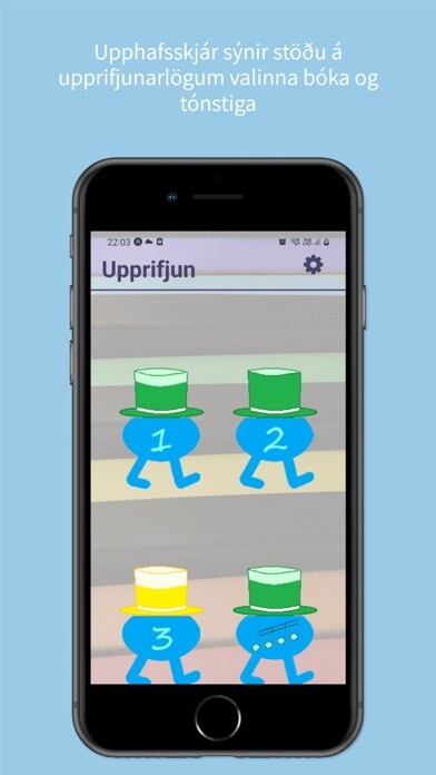 Emulate iPhone app Píanóæfingar - Upprifjun using MyAndroid Emulate iPhone app Píanóæfingar - Upprifjun using MyAndroid