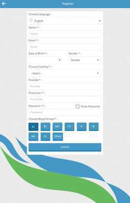 Emulate Android APK Panic Button. Blood Donor App