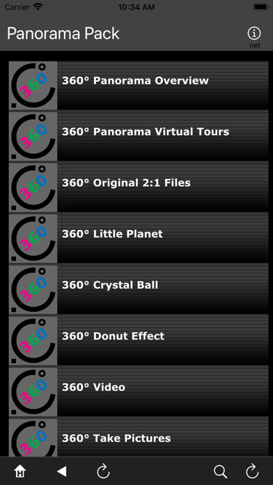 Emulate iPhone app Panorama Pack using MyAndroid