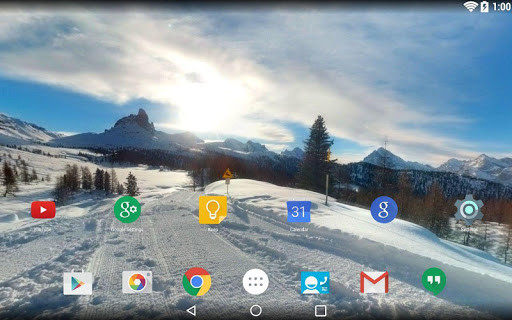 Emulate Android APK Panorama Wallpaper:Snowy Mntns Emulate Android APK Panorama Wallpaper:Snowy Mntns