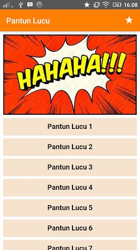 Emulate Android APK Pantun Lucu Bikin Ngakak