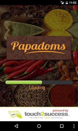 Run android online APK Papadoms Indian from MyAndroid or emulate Papadoms Indian using MyAndroid