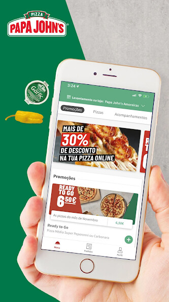 Run android online APK Papa Johns Pizza Portugal from MyAndroid or emulate Papa Johns Pizza Portugal using MyAndroid