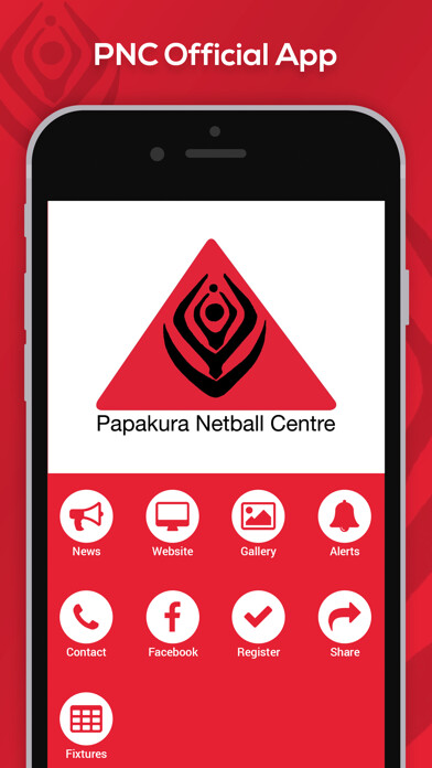 Emulate iPhone app Papakura Netball Centre using MyAndroid