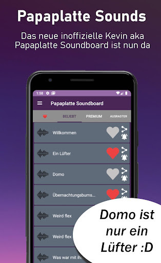 Run android online APK Papaplatte Soundboard - Streamer Buttons mit Kevin from MyAndroid or emulate Papaplatte Soundboard - Streamer Buttons mit Kevin using MyAndroid