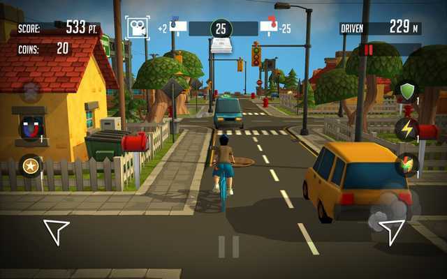 Emulate Android APK PaperBoy:Infinite bicycle ride