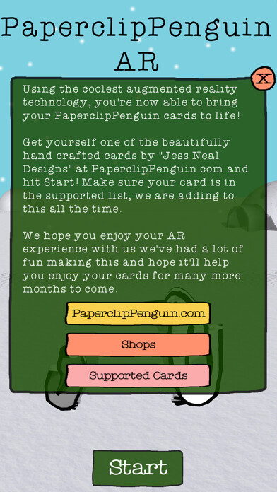 Emulate iPhone app PaperclipPenguin AR using MyAndroid
