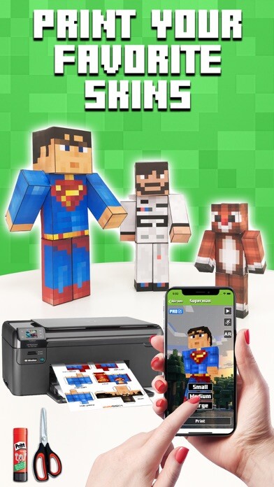 Emulate iPhone app Papercraft for Minecraft PE using MyAndroid