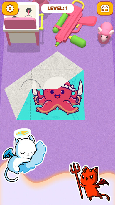 Emulate iPhone app Paper Fold: Paper Puzzle 3D using MyAndroid Emulate iPhone app Paper Fold: Paper Puzzle 3D using MyAndroid