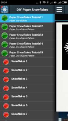 Emulate Android APK Paper Snowflakes DIY