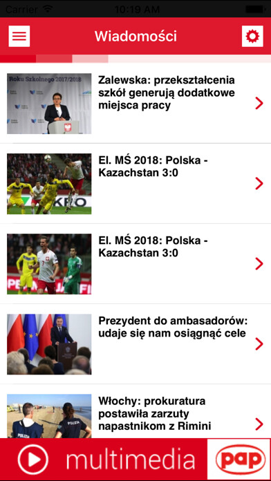 Emulate iPhone app PAP News using MyAndroid Emulate iPhone app PAP News using MyAndroid