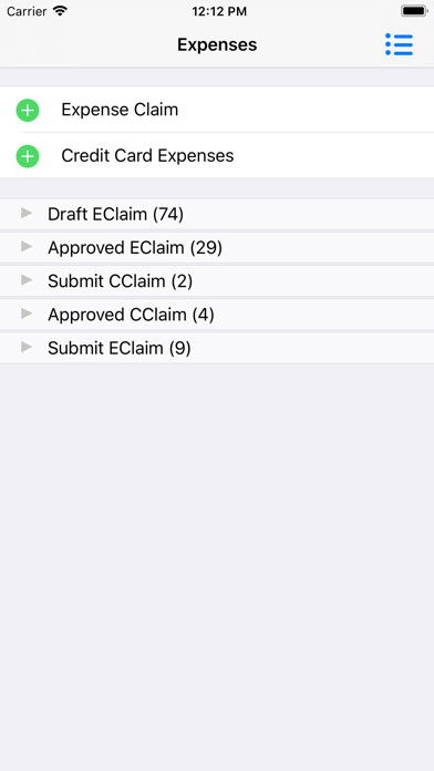 Emulate iPhone app Paprika Expenses using MyAndroid