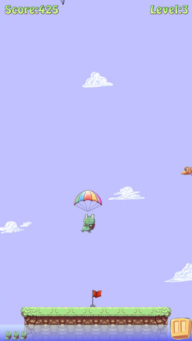 Emulate iPhone app Parachute Frog using MyAndroid