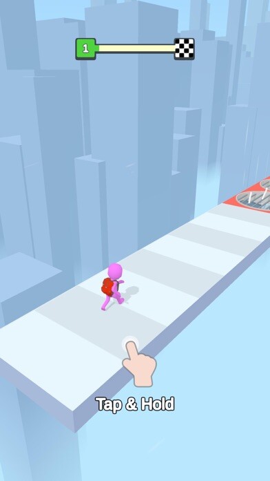 Emulate iPhone app Parachute Jump 3D using MyAndroid