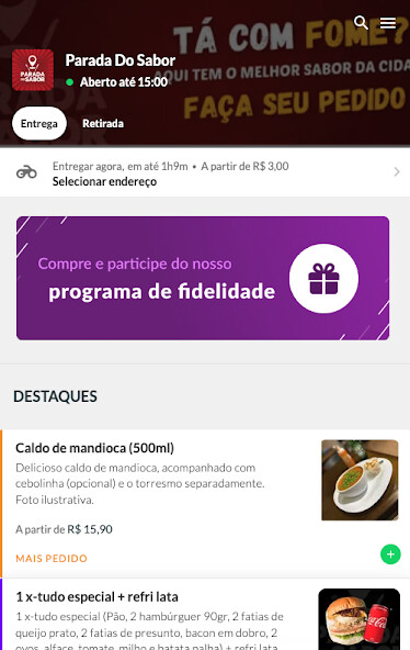 Run android online APK Parada Do Sabor from MyAndroid or emulate Parada Do Sabor using MyAndroid