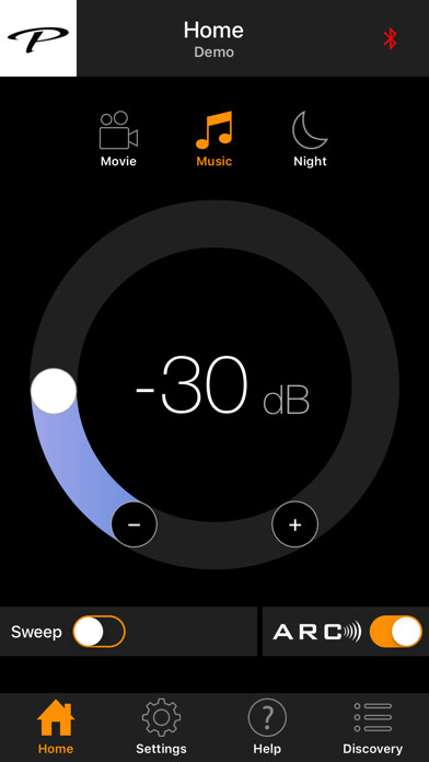 Emulate iPhone app Paradigm Subwoofer Control using MyAndroid