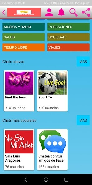 Run android online APK paradise chat from MyAndroid or emulate paradise chat using MyAndroid