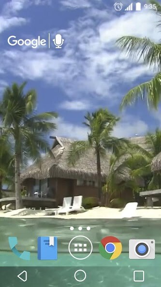 Emulate Android APK paradise island live wallpaper