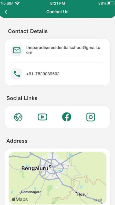 Emulate iPhone app Paradise Residential School using MyAndroid