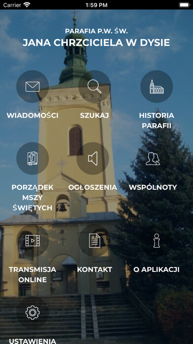 Emulate iPhone app Parafia Dys using MyAndroid