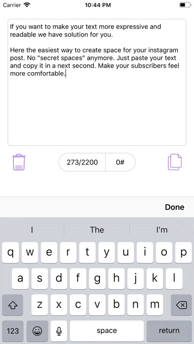 Emulate iPhone app Paragraph for Instagram using MyAndroid