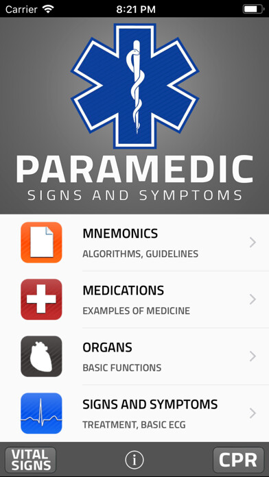 Emulate iPhone app PARAMEDIC: SIGNS AND SYMPTOMS using MyAndroid Emulate iPhone app PARAMEDIC: SIGNS AND SYMPTOMS using MyAndroid