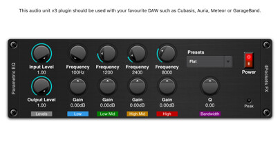Emulate iPhone app Parametric EQ AUv3 Plugin using MyAndroid Emulate iPhone app Parametric EQ AUv3 Plugin using MyAndroid