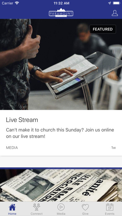 Emulate iPhone app Paramount Baptist Church DC using MyAndroid