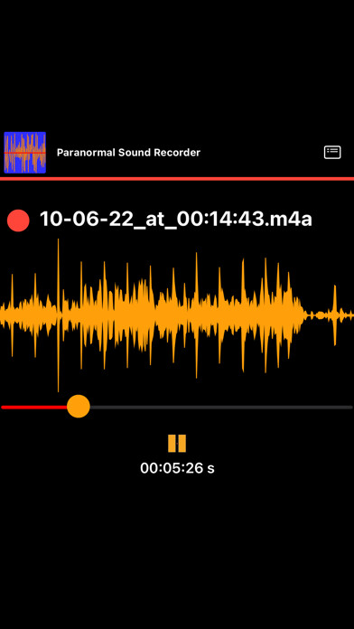 Emulate iPhone app Paranormal Sound Recorder using MyAndroid
