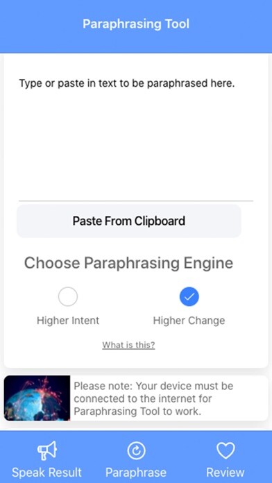 Run android online APK Paraphrasing Tool from MyAndroid or emulate Paraphrasing Tool using MyAndroid