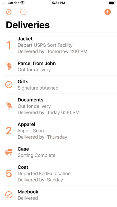 Emulate iPhone app Parcel - Delivery Tracking using MyAndroid Emulate iPhone app Parcel - Delivery Tracking using MyAndroid