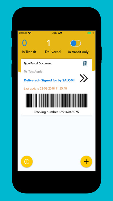 Emulate iPhone app Parcel Document Tracker using MyAndroid Emulate iPhone app Parcel Document Tracker using MyAndroid