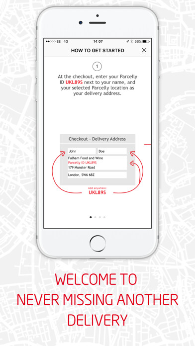 Emulate iPhone app Parcelly - parcel control using MyAndroid