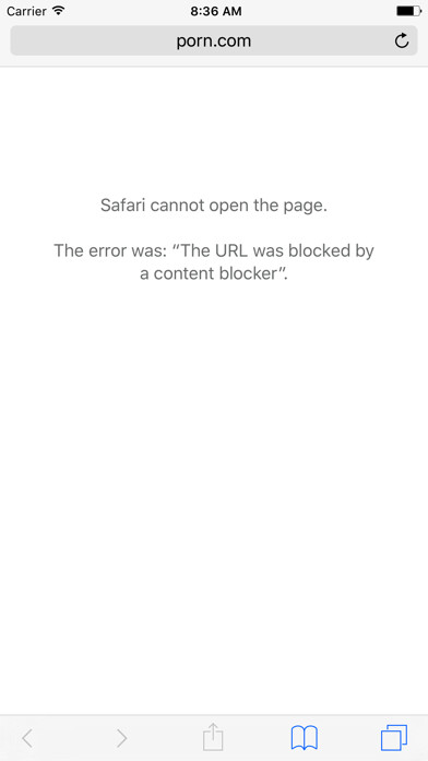 Emulate iPhone app Parental Control - Make web browsing safe for kids using MyAndroid