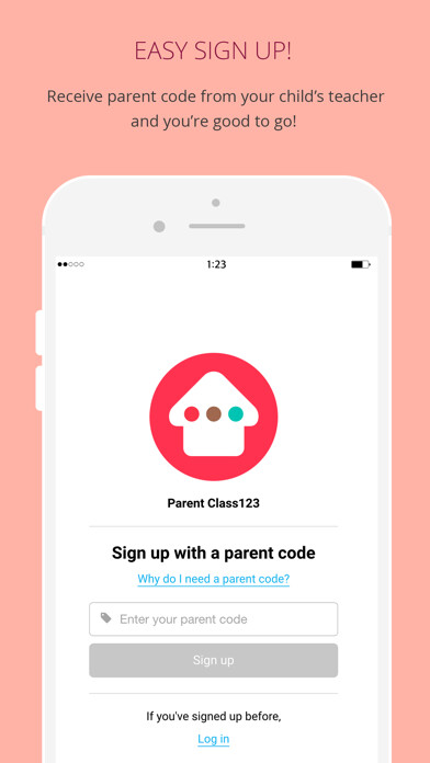 Emulate iPhone app Parent Class123 using MyAndroid