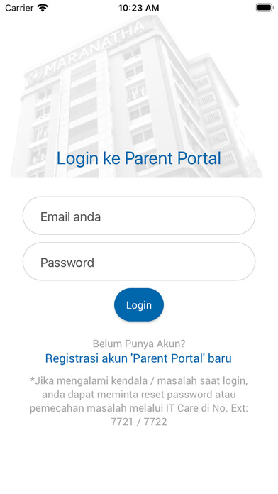Emulate iPhone app Parent Portal Maranatha using MyAndroid Emulate iPhone app Parent Portal Maranatha using MyAndroid