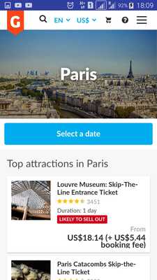 Emulate Android APK Paris Best Tickets