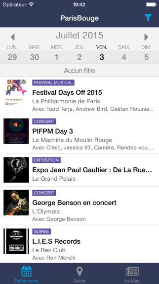 Emulate iPhone app ParisBouge using MyAndroid