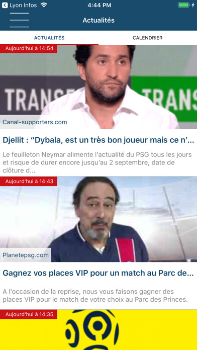 Emulate iPhone app Paris Foot Actu using MyAndroid Emulate iPhone app Paris Foot Actu using MyAndroid