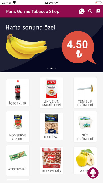 Emulate iPhone app Paris Gurme Tobacco Shop using MyAndroid