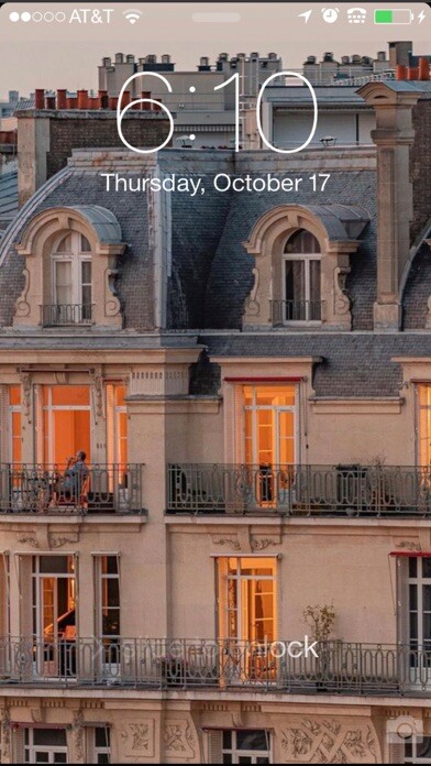 Emulate iPhone app Paris HD Wallpaper City using MyAndroid