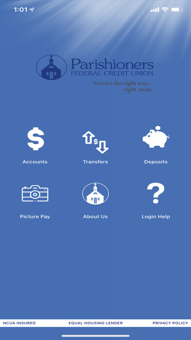 Emulate iPhone app Parishioners FCU using MyAndroid Emulate iPhone app Parishioners FCU using MyAndroid