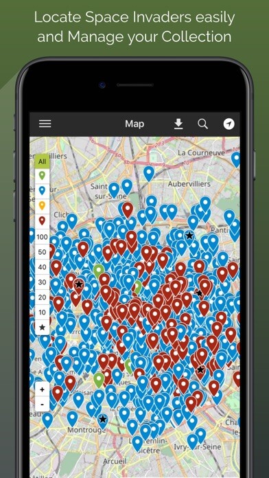 Emulate iPhone app Paris Invaders Map using MyAndroid