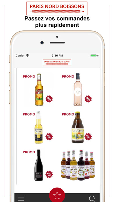 Emulate iPhone app Paris Nord Boissons using MyAndroid Emulate iPhone app Paris Nord Boissons using MyAndroid