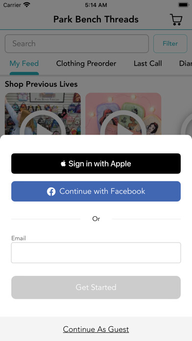 Emulate iPhone app Park Bench Threads using MyAndroid